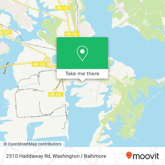 2510 Haddaway Rd, Sparrows Point, MD 21219 map