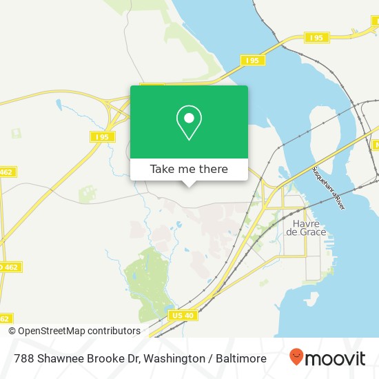 788 Shawnee Brooke Dr, Havre de Grace, MD 21078 map
