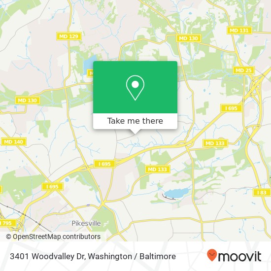 3401 Woodvalley Dr, Pikesville, MD 21208 map