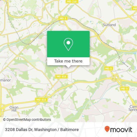 3208 Dallas Dr, Temple Hills, MD 20748 map