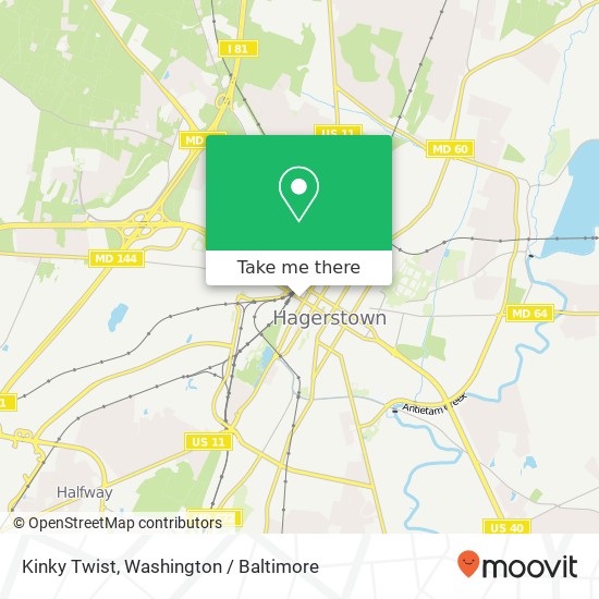 Mapa de Kinky Twist, 217 W Washington St