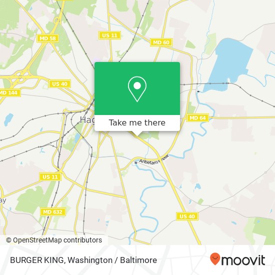 BURGER KING, 503 Dual Hwy map