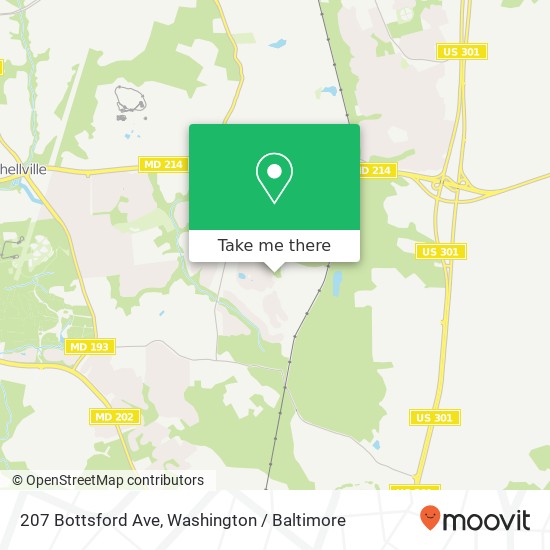 207 Bottsford Ave, Upper Marlboro (LARGO), MD 20774 map