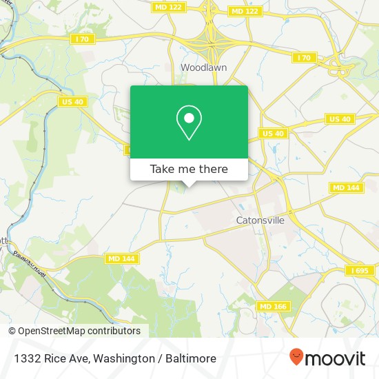 1332 Rice Ave, Catonsville, MD 21228 map