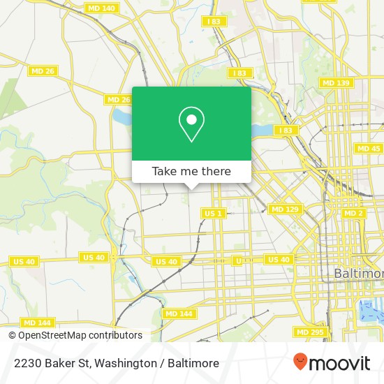 2230 Baker St, Baltimore, MD 21216 map