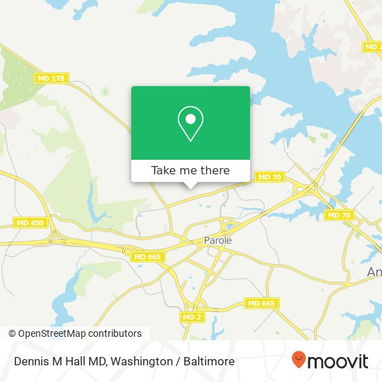 Dennis M Hall MD, 888 Bestgate Rd map