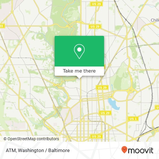ATM, 3636 16th St NW map