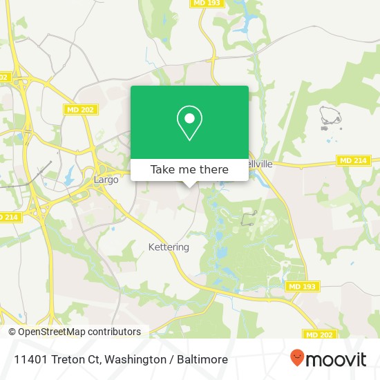 Mapa de 11401 Treton Ct, Upper Marlboro, MD 20774