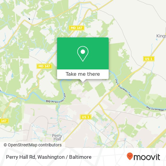 Mapa de Perry Hall Rd, Perry Hall, MD 21128