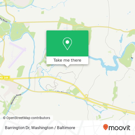 Mapa de Barrington Dr, Frederick, MD 21701