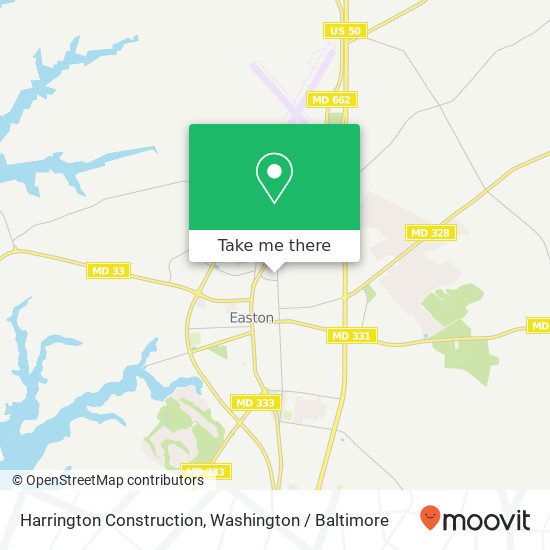 Mapa de Harrington Construction, 309 N Aurora St