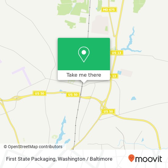 Mapa de First State Packaging, 511 Naylor Mill Rd