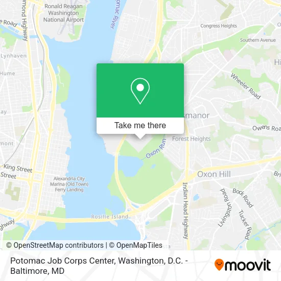 Potomac Job Corps Center map