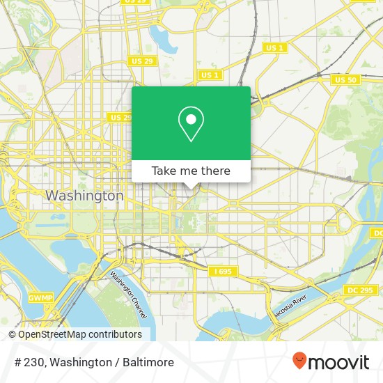 Mapa de # 230, 444 North Capitol St NW # 230, Washington, DC 20001, USA