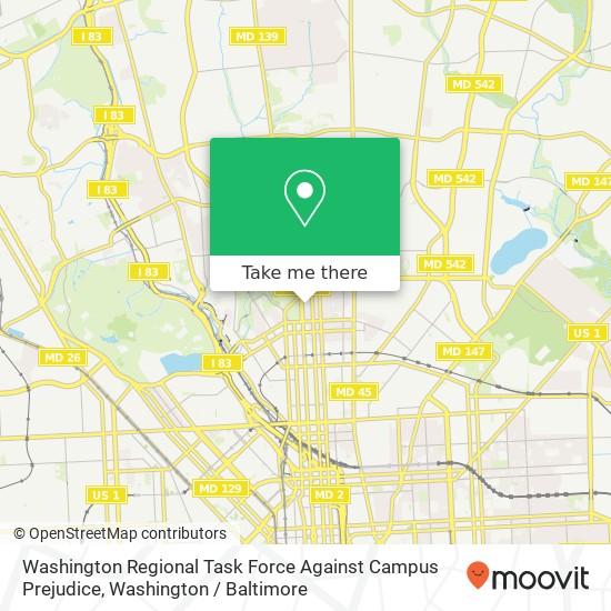 Washington Regional Task Force Against Campus Prejudice, 3003 N Charles St map