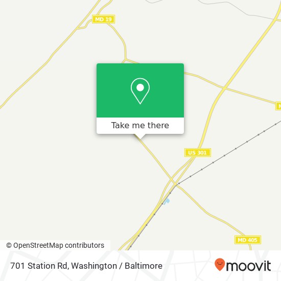 Mapa de 701 Station Rd, Church Hill, MD 21623