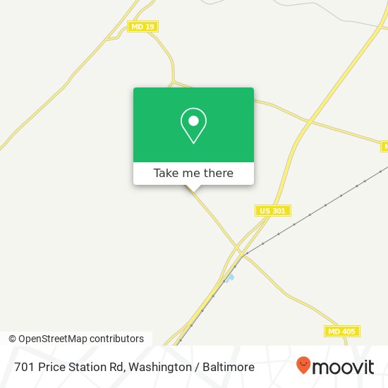 Mapa de 701 Price Station Rd, Church Hill, MD 21623
