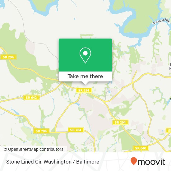 Mapa de Stone Lined Cir, Woodbridge, VA 22192
