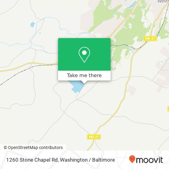 Mapa de 1260 Stone Chapel Rd, New Windsor, MD 21776