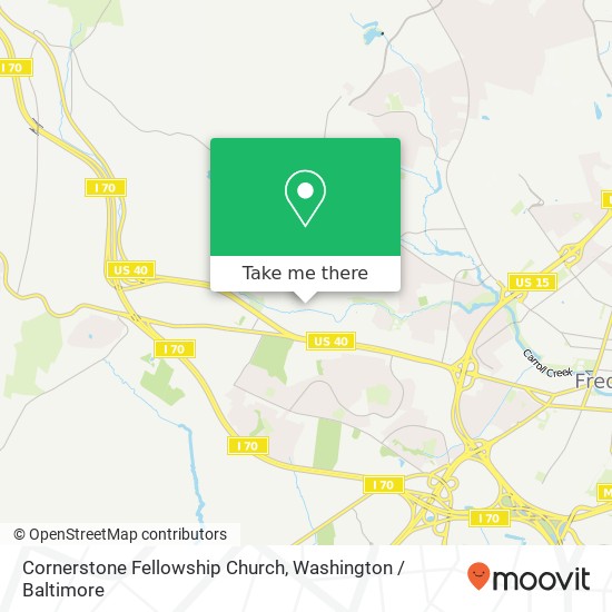 Cornerstone Fellowship Church, 66 Waverley Dr map