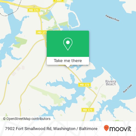 7902 Fort Smallwood Rd, Curtis Bay, MD 21226 map