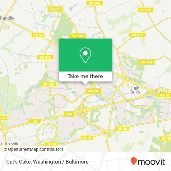 Mapa de Cat's Cake, 12805 Mount Royal Ln