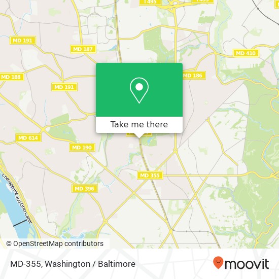 Mapa de MD-355, Chevy Chase, MD 20815