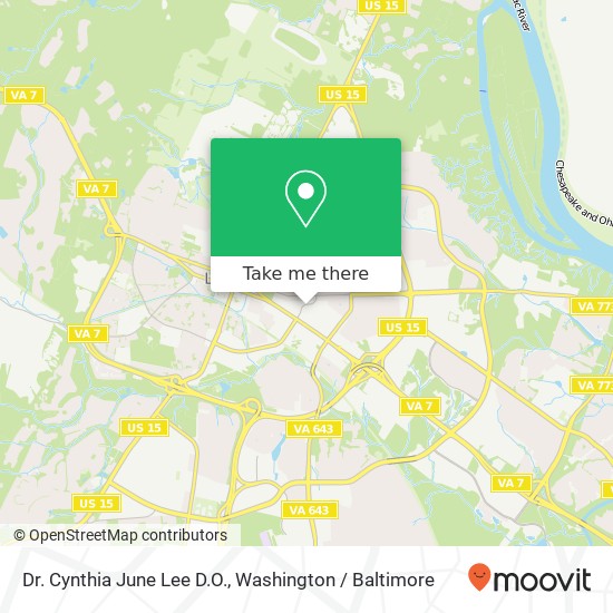 Dr. Cynthia June Lee D.O., 51 Catoctin Cir NE map