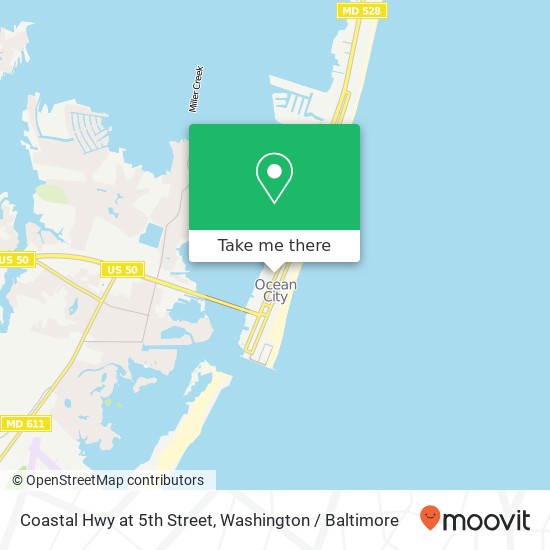 Coastal Hwy at 5th Street map