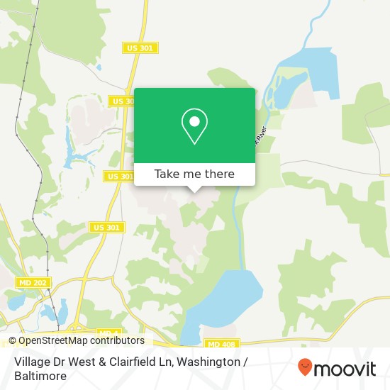 Mapa de Village Dr West & Clairfield Ln