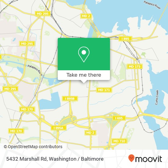 5432 Marshall Rd, Brooklyn, MD 21225 map