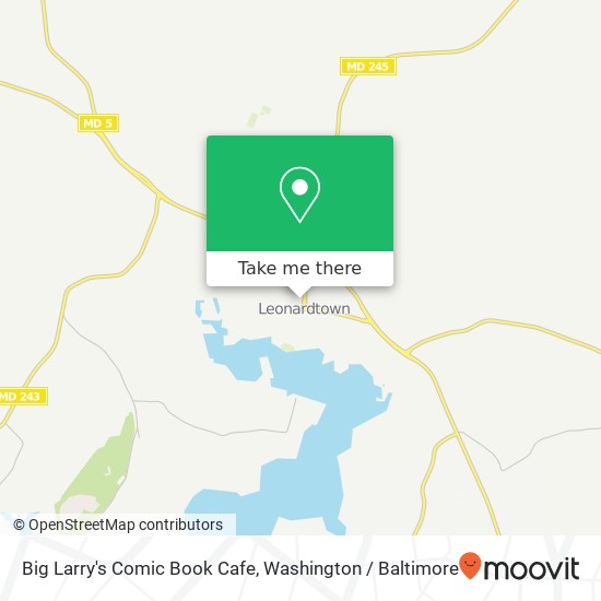 Big Larry's Comic Book Cafe map