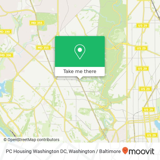 PC Housing Washington DC, 4411 Connecticut Ave NW map