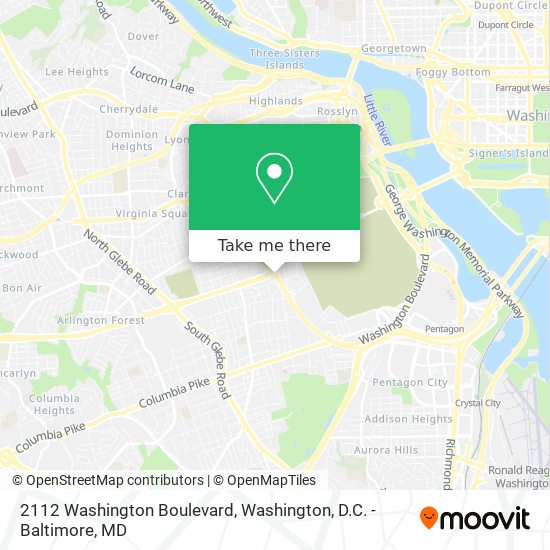 2112 Washington Boulevard map