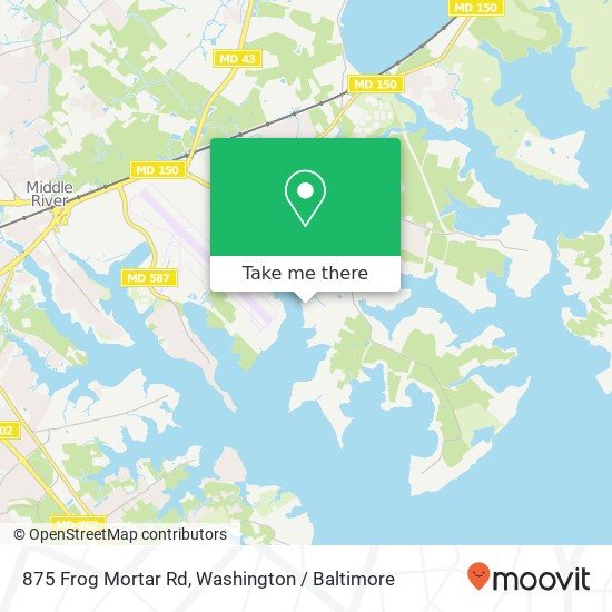 875 Frog Mortar Rd, Middle River, MD 21220 map