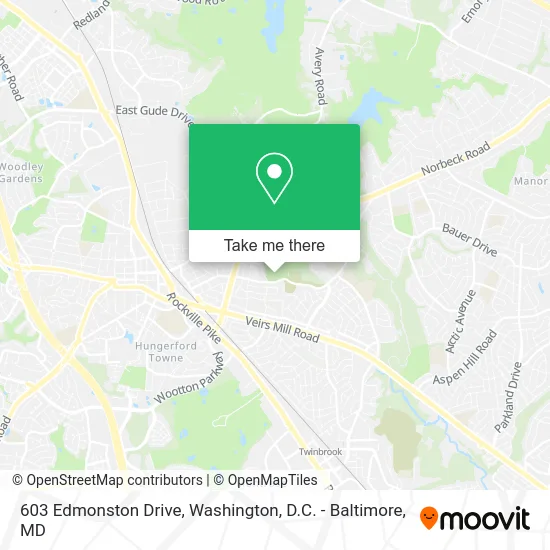 603 Edmonston Drive map