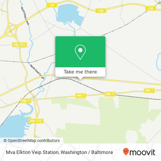 Mapa de Mva Elkton Veip Station