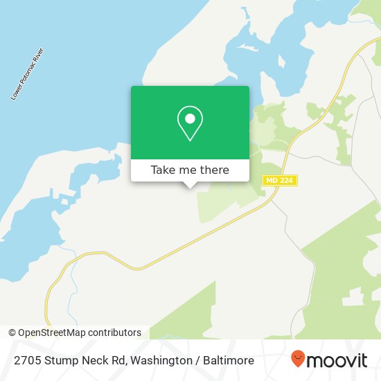 2705 Stump Neck Rd, Indian Head, MD 20640 map