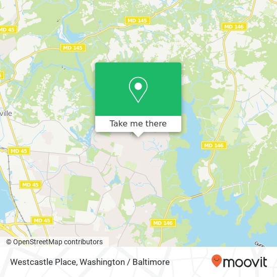 Mapa de Westcastle Place, Westcastle Pl, Cockeysville, MD 21030, USA