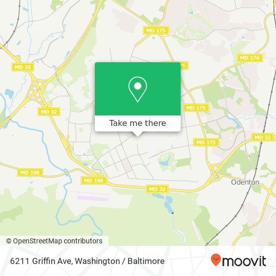 Mapa de 6211 Griffin Ave, Fort Meade, MD 20755