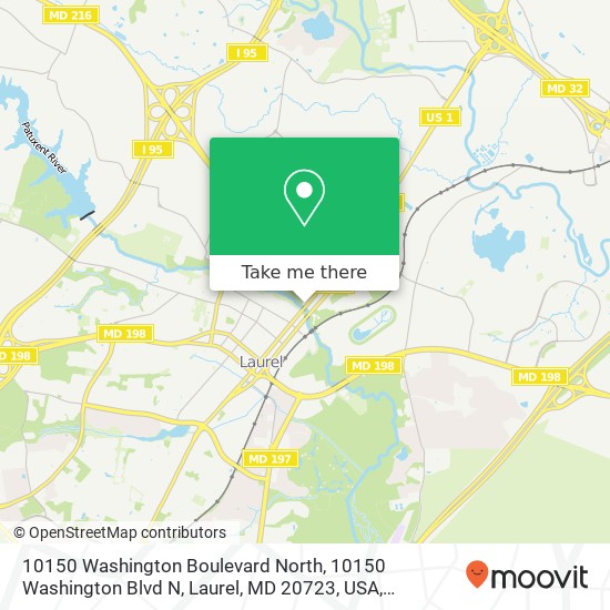 10150 Washington Boulevard North, 10150 Washington Blvd N, Laurel, MD 20723, USA map