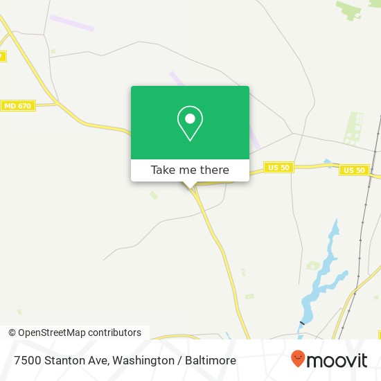 Mapa de 7500 Stanton Ave, Salisbury, MD 21801