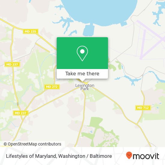 Mapa de Lifestyles of Maryland, 21815 Three Notch Rd