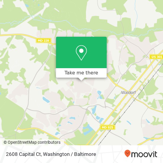 Mapa de 2608 Capital Ct, Waldorf, MD 20603