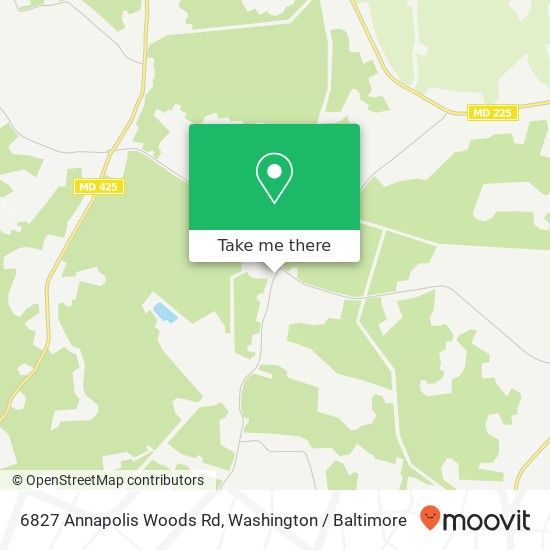 Mapa de 6827 Annapolis Woods Rd, La Plata, MD 20646