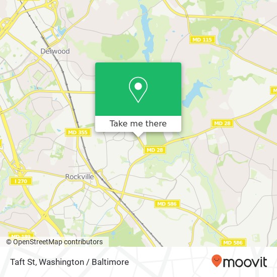 Taft St, Rockville, MD 20850 map