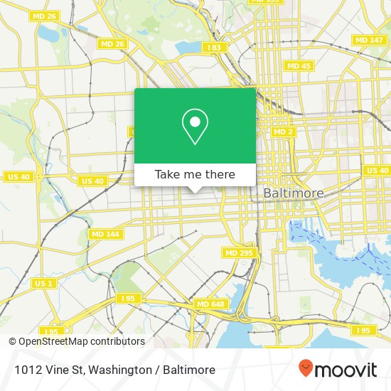 1012 Vine St, Baltimore, MD 21223 map