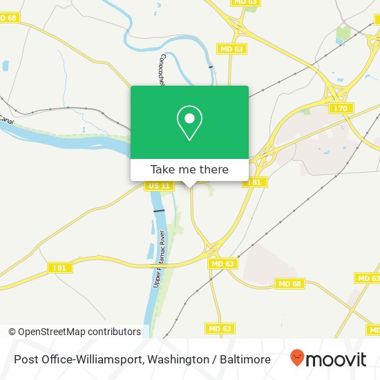 Post Office-Williamsport, 28 W Salisbury St map