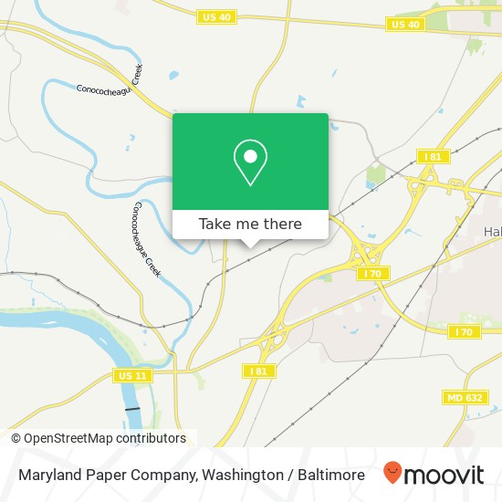 Mapa de Maryland Paper Company