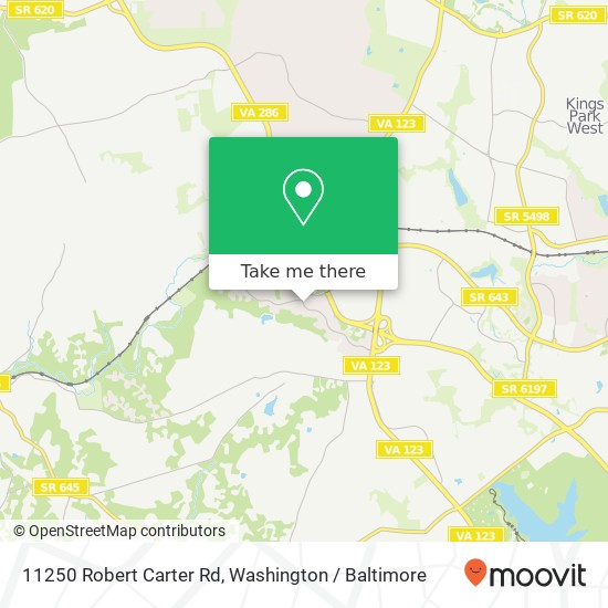 Mapa de 11250 Robert Carter Rd, Fairfax Station, VA 22039